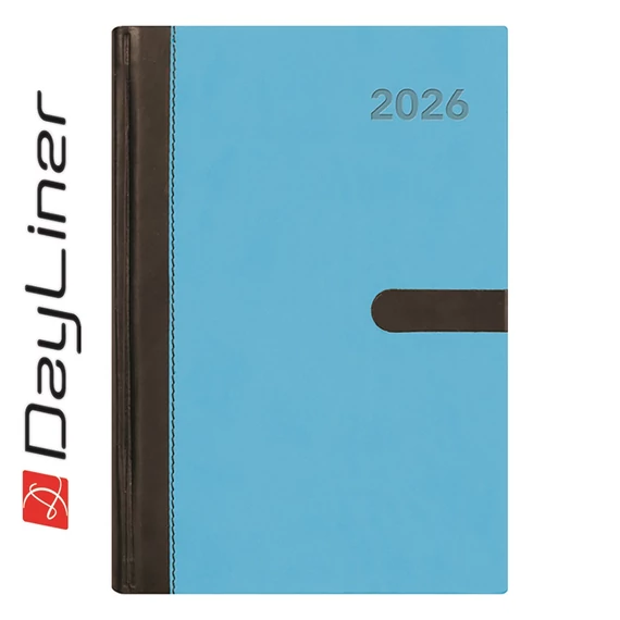 Határidőnapló Winner A5 heti, fehér lapokkal kék Dayliner 2026.