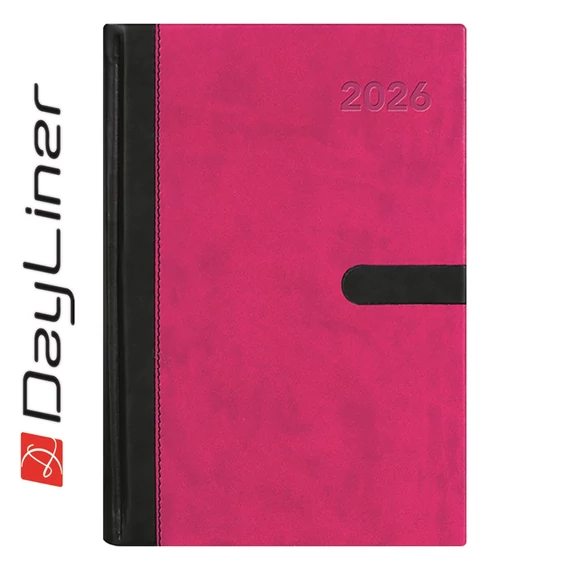 Határidőnapló Winner A5 heti, fehér lapokkal padlizsán Dayliner 2026.