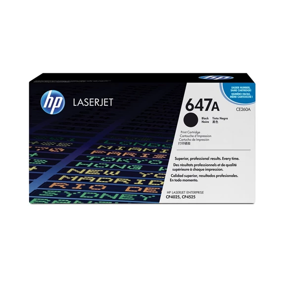 Hp CE260A toner black ORIGINAL (647A)
