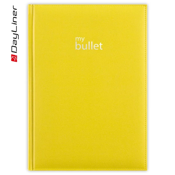 Keménytáblás notesz pontozott vonalozással MyPastel A5 Bullet, fehér lapokkal Tavasz Zöld Dayliner 2026.