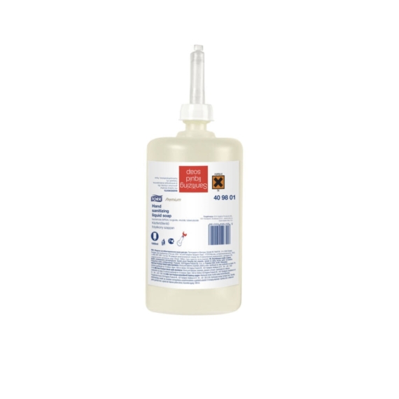 Folyékony szappan fertőtlenítő hatással 1 liter átlátszó S1 Tork_409801