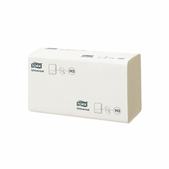 Kéztörlő 1 rétegű Z hajtogatású 300 lap/csomag 15 csomag/karton Singlefold H3 Tork_290158 fehér