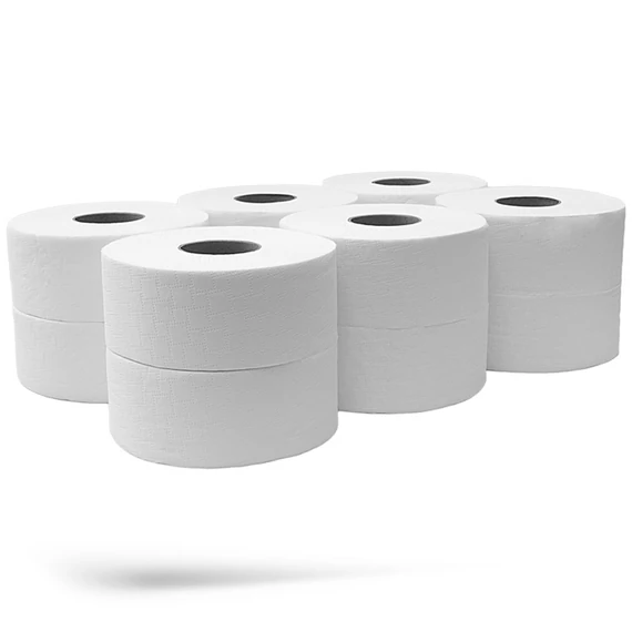 Kéztörlő 2 rétegű tekercses átmérő: 13 cm cellulóz 12 tekercs/csomag Bluering®NC214E hófehér