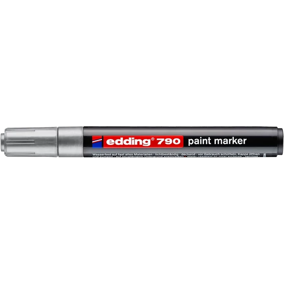 Lakkmarker 2-3mm, kerek Edding 790 ezüst