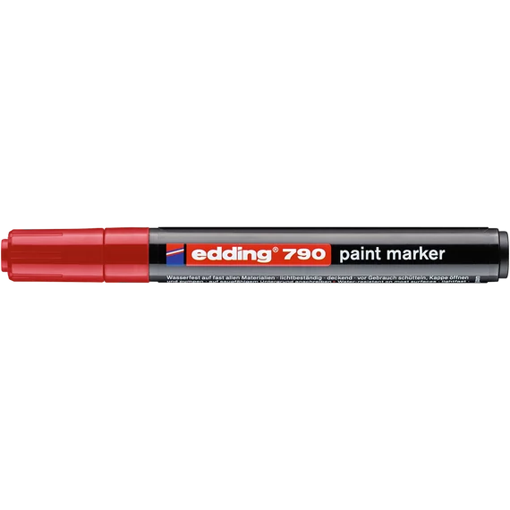 Lakkmarker 2-3mm, kerek Edding 790 piros