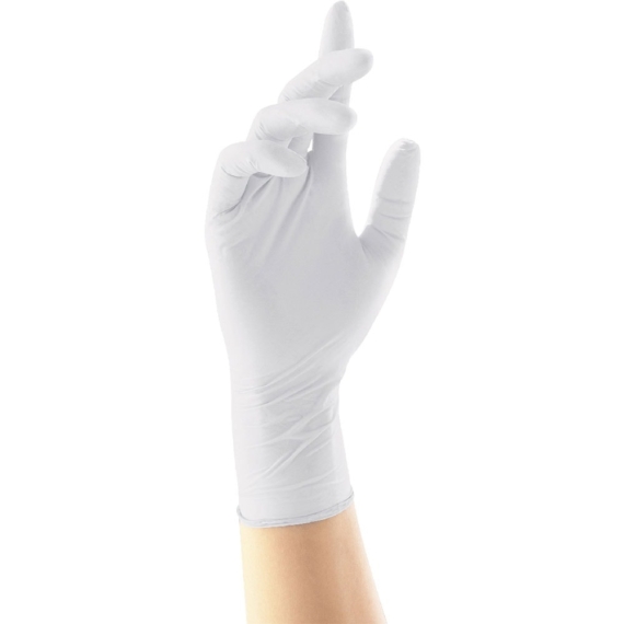 Gumikesztyű latex púdermentes M 100 db/doboz, GMT Super Gloves fehér