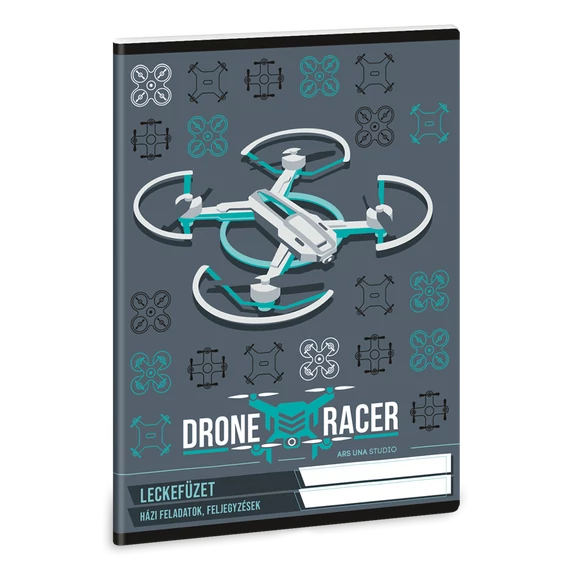 Leckefüzet A5, tűzött 38 lap Ars Una DRONE RACER (5131) 22 10db/csomag