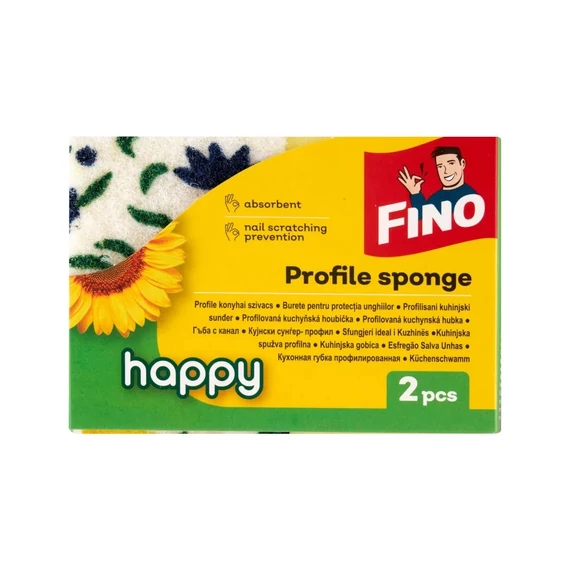 Mosogatószivacs dörzsi 2 db/csomag formázott Fino Profile