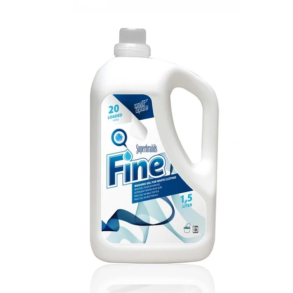 Mosógél 1,5 liter fehér ruhákhoz Well Done Fine White