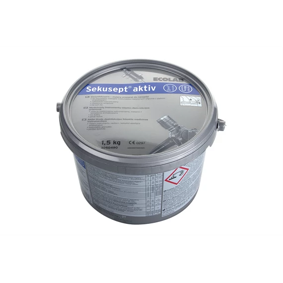 Műszer eszköztisztító és fertőtlenítőszer 1,5 kg Sekusept Aktív ECOLAB