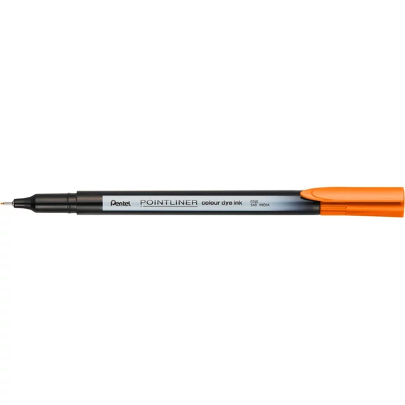 Rostirón, tűfilc 0,4mm, Pentel Pointliner narancssárga