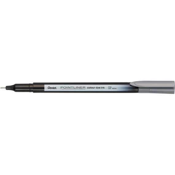 Rostirón, tűfilc 0,4mm, Pentel Pointliner szürke