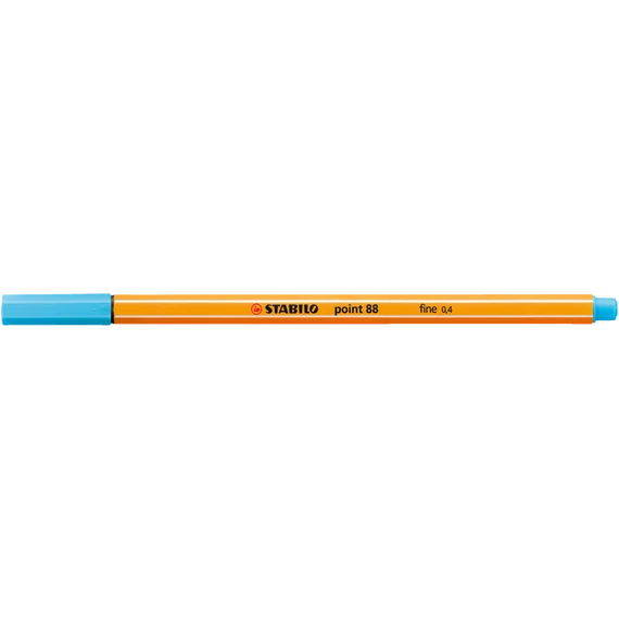 Rostirón, tűfilc 0,4mm, STABILO Point 88 azúrkék