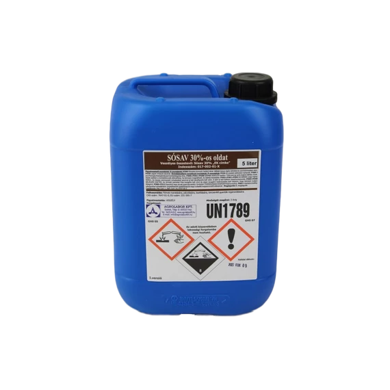 Sósav ipari 30 %-os 5 liter