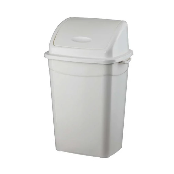 Szemetes kuka billenő fedéllel műanyag 16 literes fehér UP118-001