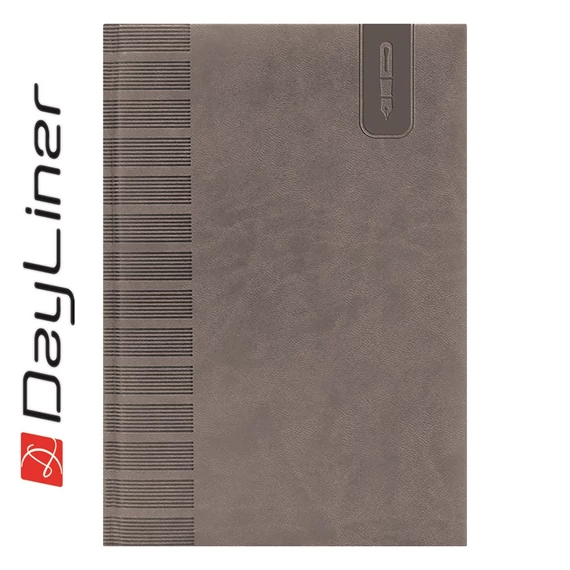 Tárgyalási napló Tucson B5 napló, fehér lapokkal szürke Dayliner 2026.