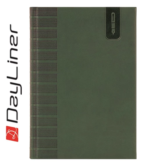Tárgyalási napló Tucson B5 napló, fehér lapokkal zöld Dayliner 2026.