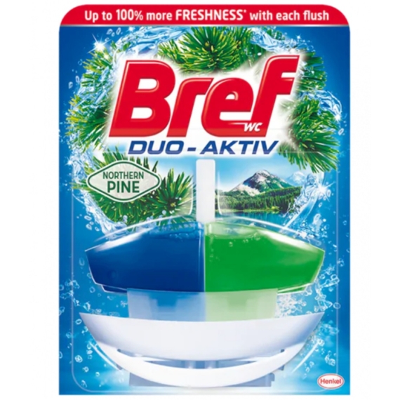 WC illatosító gél 50 ml + kosár Bref Duo Aktive Pine