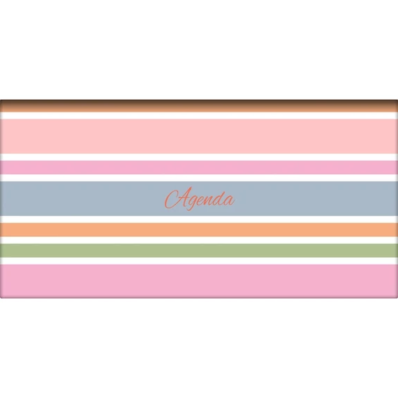 Zsebnaptár Colors fekvő heti, fehér lapokkal Stripes Dayliner 2026.