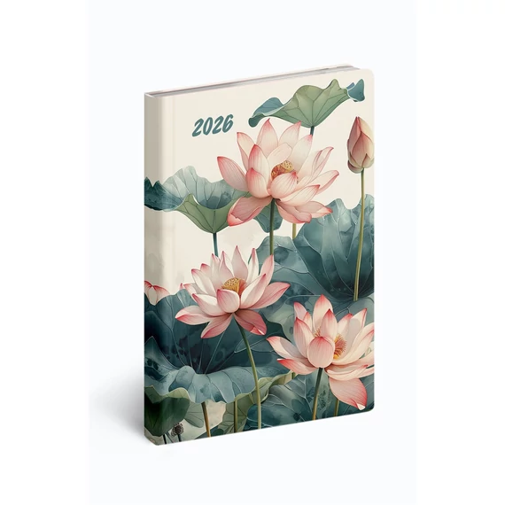 Zsebnaptár álló Fiestina hölgyeknek B/6, heti lótusz Realsystem 2026.