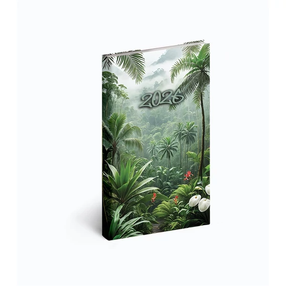 Zsebnaptár álló Picture, fehér lapokkal tropical Realsystem 2026.