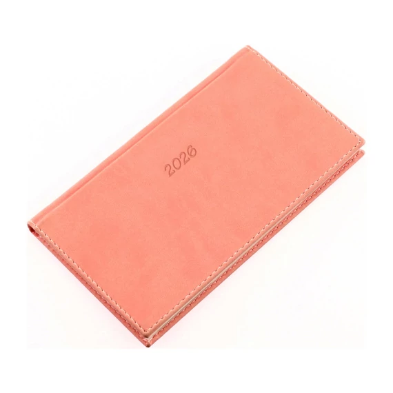 Zsebnaptár fekvő Bolero P, krémszínű lapokkal púder Realsystem 2026.