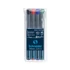 Kép 1/3 - Alkoholos marker OHP 0,4mm tűhegyű Schneider Maxx 220 S 4 klf. szín
