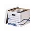 Kép 2/2 - Archiváló konténer, karton, Fellowes® Bankers Box Basic Tall, 10 db/csomag, kék-fehér