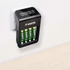 Kép 3/3 - Elemtöltő, akku LCD Plug töltő + 4 db AA 2100 mAH Varta
