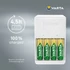 Kép 3/4 - Elemtöltő, akku Plug töltő + 4 db AA 2100 mAH Varta
