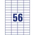 Kép 4/5 - Etikett címke, 52,5 x21,2mm, univerzális, 56 címke/ív, 100 ív/doboz, Avery fehér