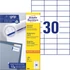 Kép 2/5 - Etikett címke, 70 x29,7mm, univerzális, 30 címke/ív, 100 ív/doboz, Avery fehér