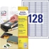 Kép 1/2 - Etikett címke, 43,2x8,5mm, univerzális visszaszedhető, 128 címke/ív, 25 ív/doboz, Avery fehér
