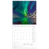 Kép 2/2 - Falinaptár képes lemeznaptár 300x300mm, Aurora Borealis Realsystem 2026.