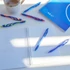 Kép 4/4 - Golyóstoll nyomógombos gumírozott vegyes test, Bluering® F20, írásszín kék