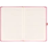 Kép 1/3 - Keménytáblás notesz vonalas krémszínű lapokkal leszorító gumiszalaggal Pink 130x210mm, Presco