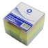 Kép 2/2 - Kockatömb 8x8x6,5cm, ragasztás nélküli, transzparens tartóban színes pasztell 8x8x6,5cm, Bluering®