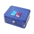 Kép 3/3 - Pénzkazetta fém 20x8,5x16 cm közepes Bluering® kék